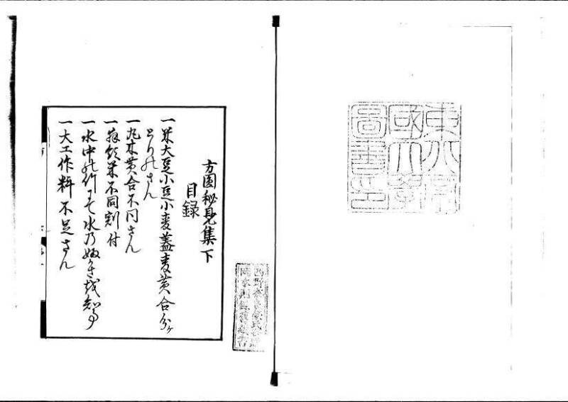 方円秘見集 写本 岡本刊033 - ページ 72