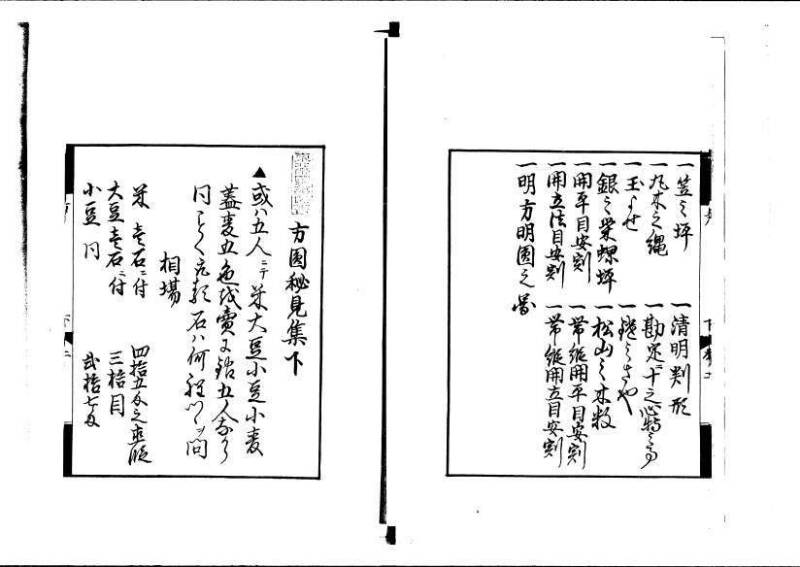 方円秘見集 写本 岡本刊033 - ページ 74