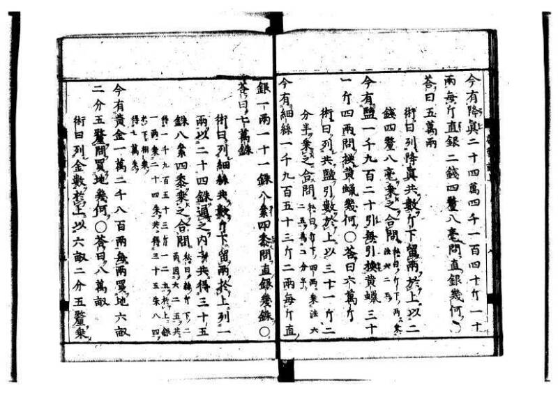 新編筭学啓蒙註解 萬治一 洛陽柳枝軒蔵版 狩7-31520-4 - ページ 19