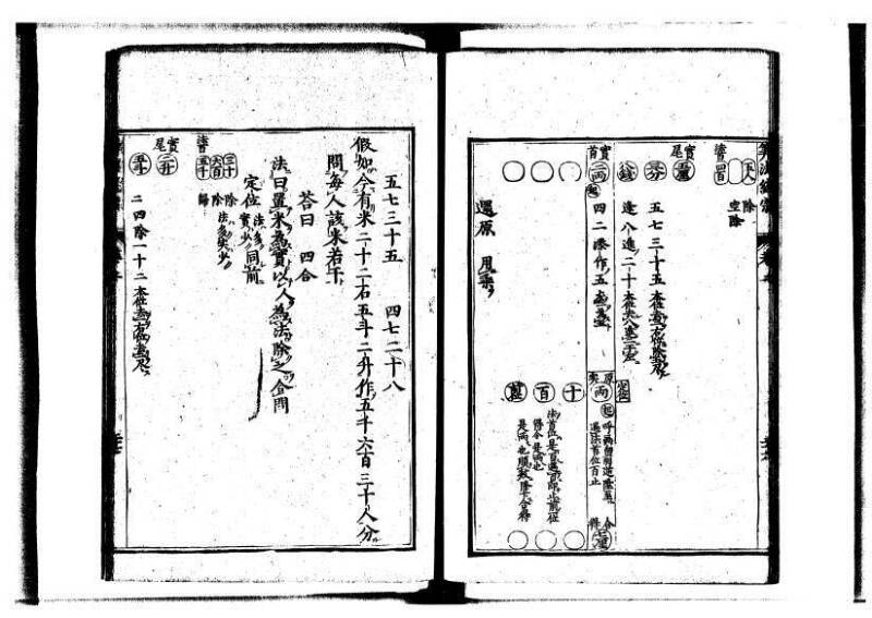 新編直指算法統宗 延寶三 狩7-31523-1 - ページ 54