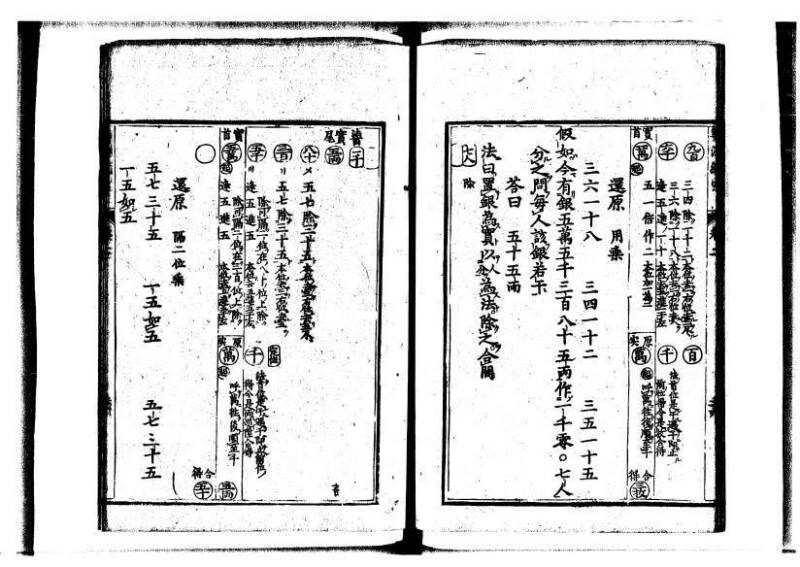 新編直指算法統宗 延寶三 狩7-31523-1 - ページ 57