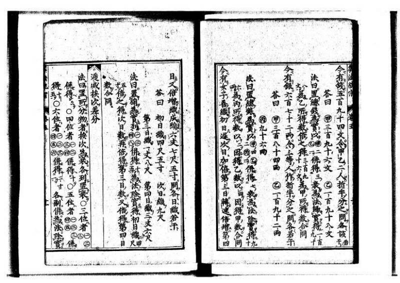 新編直指算法統宗 延寶三 狩7-31523-1 - ページ 154