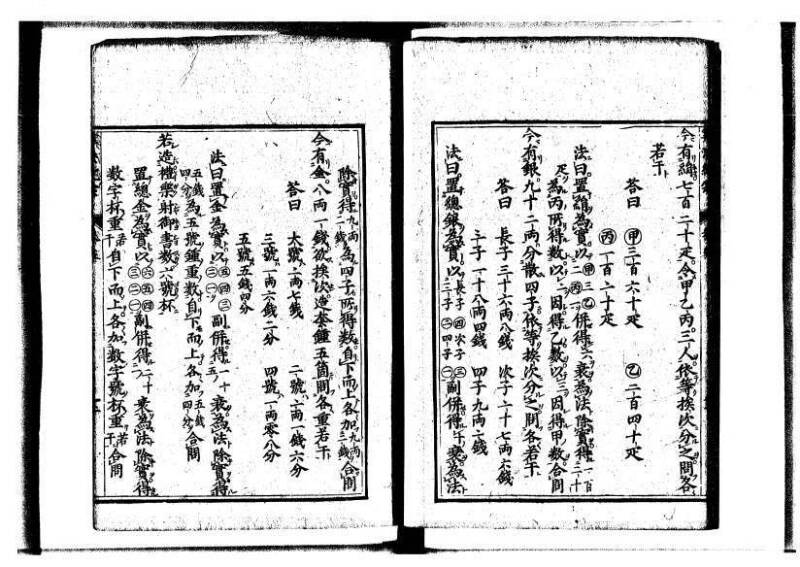 新編直指算法統宗 延寶三 狩7-31523-1 - ページ 155