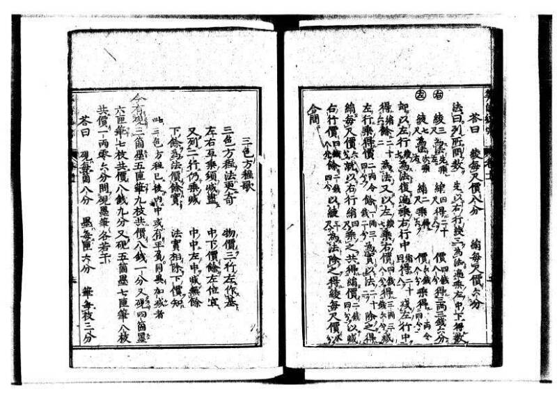 新編直指算法統宗 延寶三 狩7-31523-1 - ページ 284