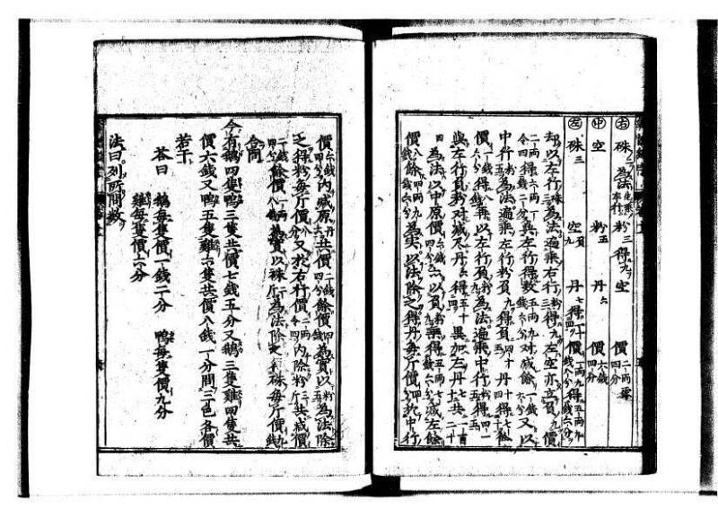新編直指算法統宗 延寶三 狩7-31523-1 - ページ 287