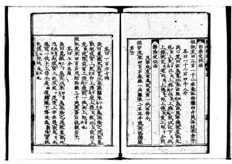 新編直指算法統宗 延寶三 狩7-31523-1 - ページ 405