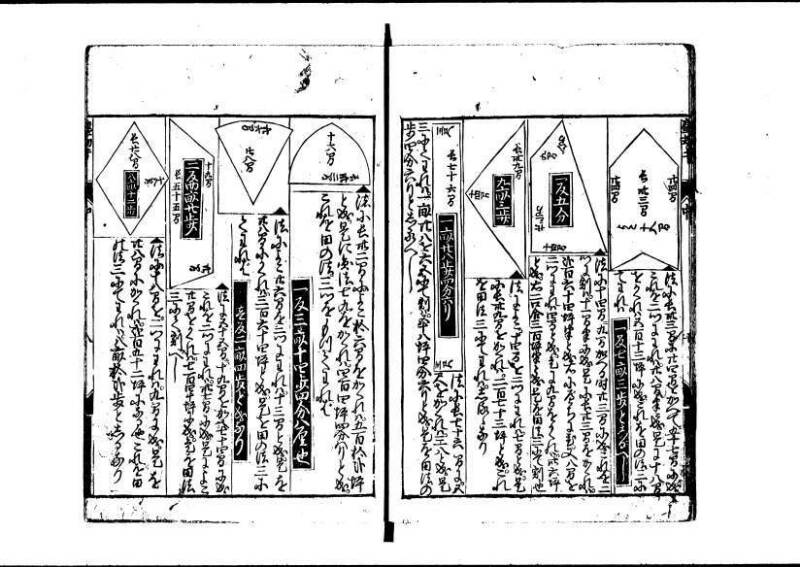 新板(新編)塵劫記 萬治二？ 藤原文庫3622 - ページ 38