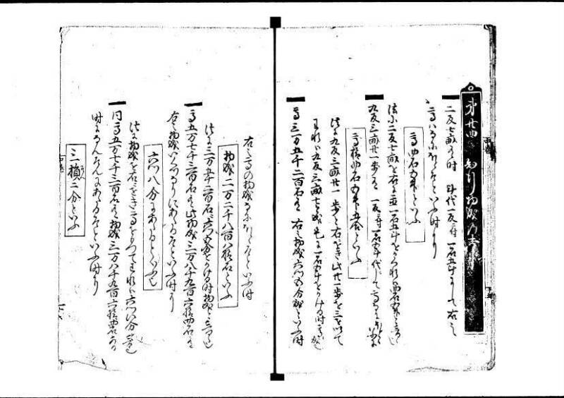 塵劫記（寛永8年版、吉田光由印、林文庫0543） - ページ 72