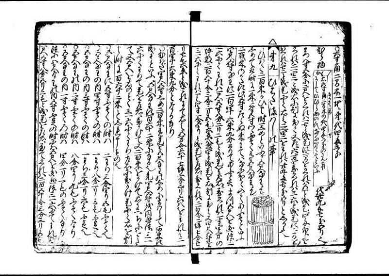 新板(新編)塵劫記 元禄七 林集書1315 - ページ 44