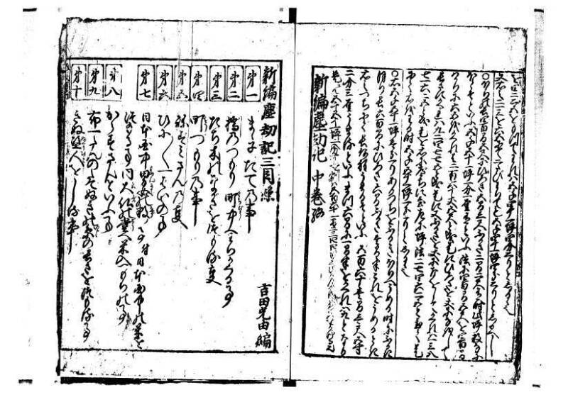 新編(新板)塵劫記 寬文九？林文庫0625 - ページ 16