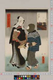 Edomeishohyakuninbijo/ookawabashi/rizokuazumabashi