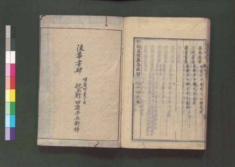 新編直指算法統宗 延寶三 桑木文庫/和書/297 - ページ 419