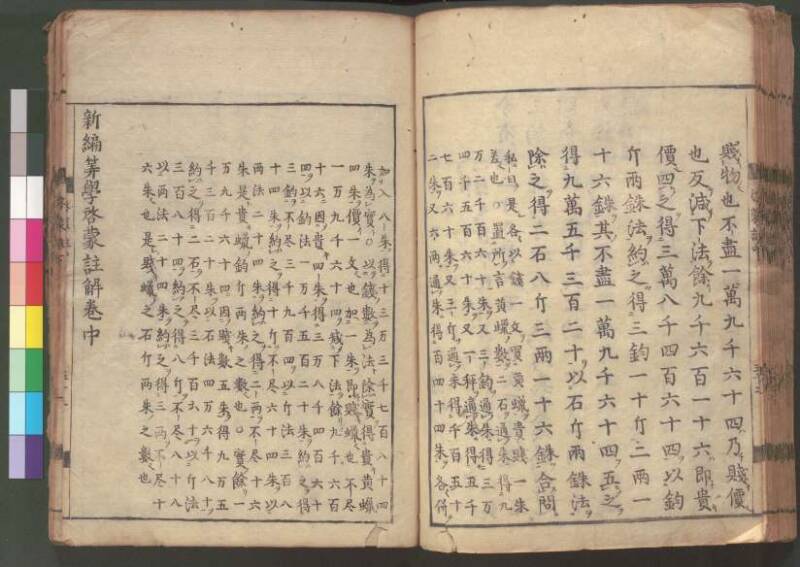 新編筭学啓蒙註解 寛文十二〈江戸〉村上平楽寺 桑木文庫和書298 - ページ 124
